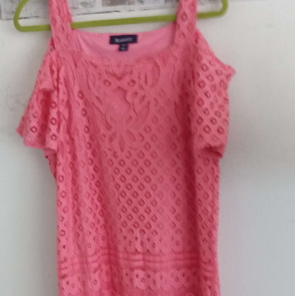Roaman's Vibrant Pink Midi Dress - Picture 2 of 6